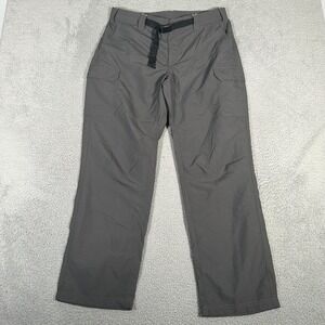 Eddie Bauer Pants Mens 36x32 (Fits‎ 34) Gray Cargo Travex Belted Outdoor Hiking